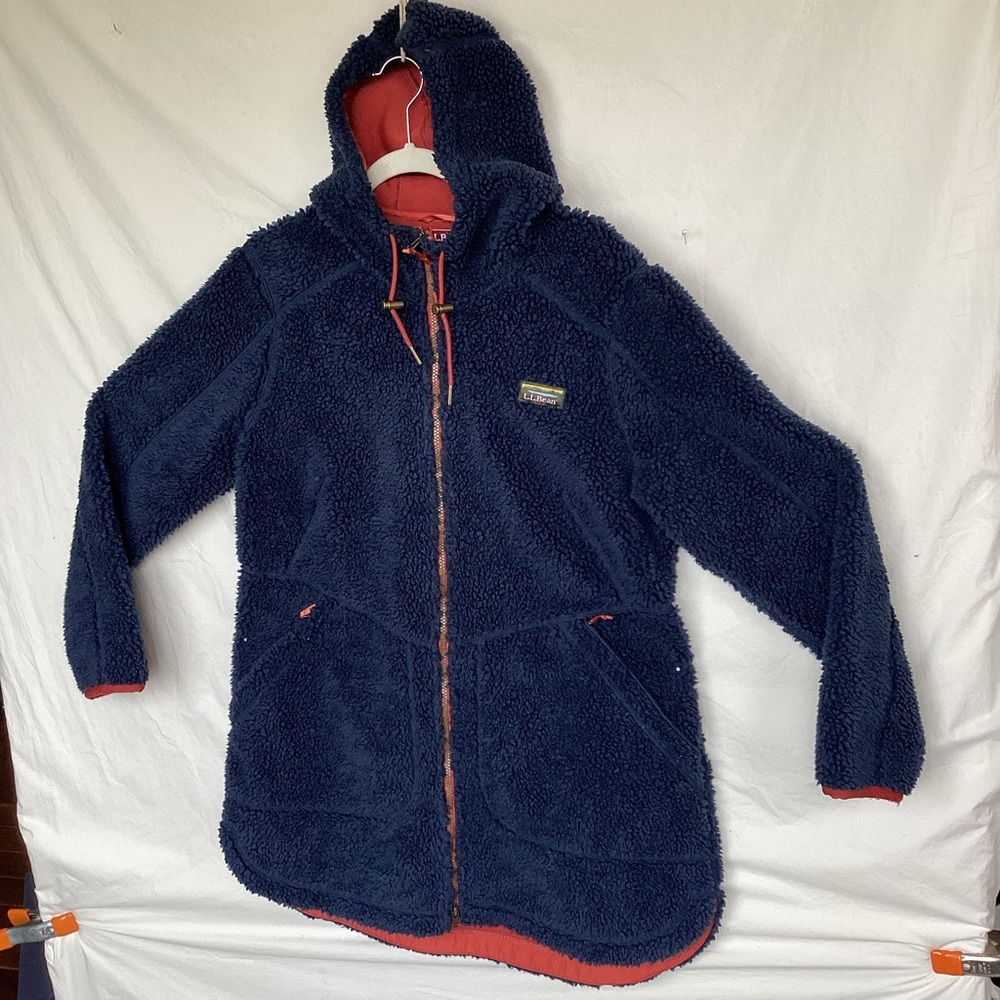 LL bean Mountain pile fleece coat Sherpa Jacket - Picture 5 of 12
